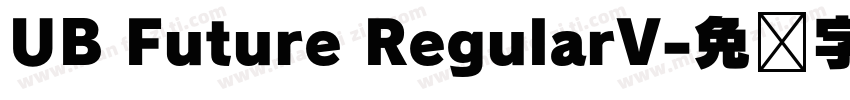 UB Future RegularV字体转换